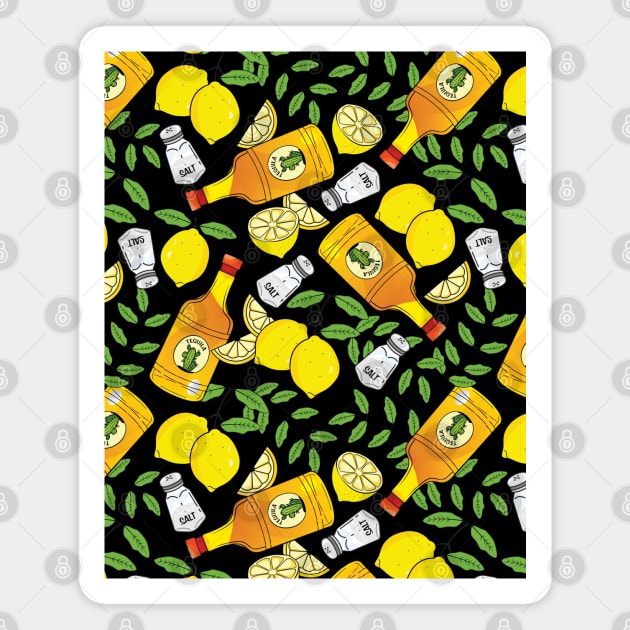 When Life Gives you Lemons Pattern Magnet by PCStudio57